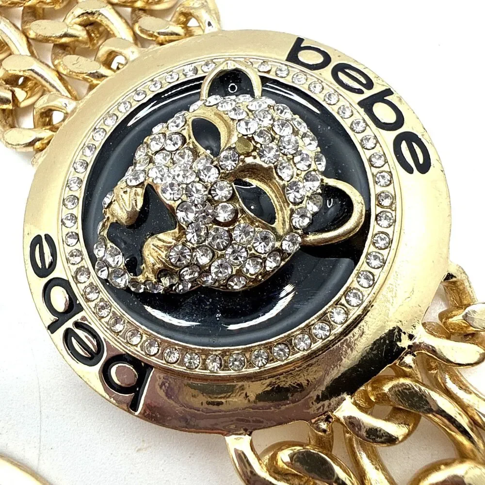 bebe cheetah pendant